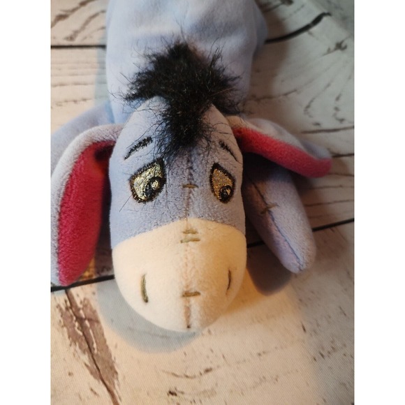 Eeyore beany plush stuffed animal embroidered eyes - Picture 2 of 5